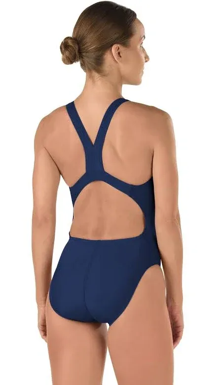 Speedo Women's Swimsuit One Piece Powerflex Super Pro Solid Adult