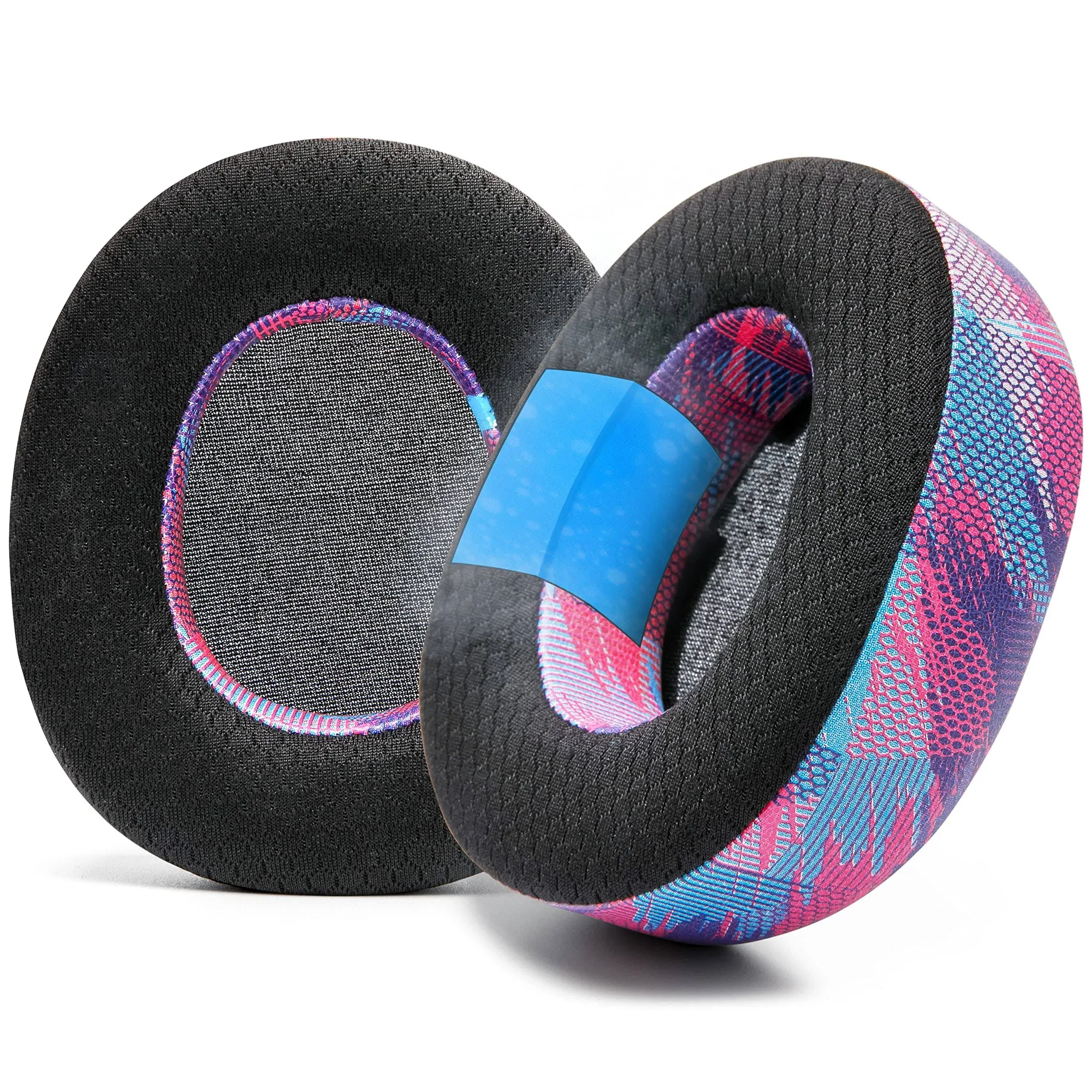 WC Freeze Nova Pro Wireless -  Hybrid Fabric Cooling Gel Replacement Earpads for Steelseries Arctis Nova Pro Wireless by Wicked Cushions, Improved Durability, Thickness & Sound Isolation | Black