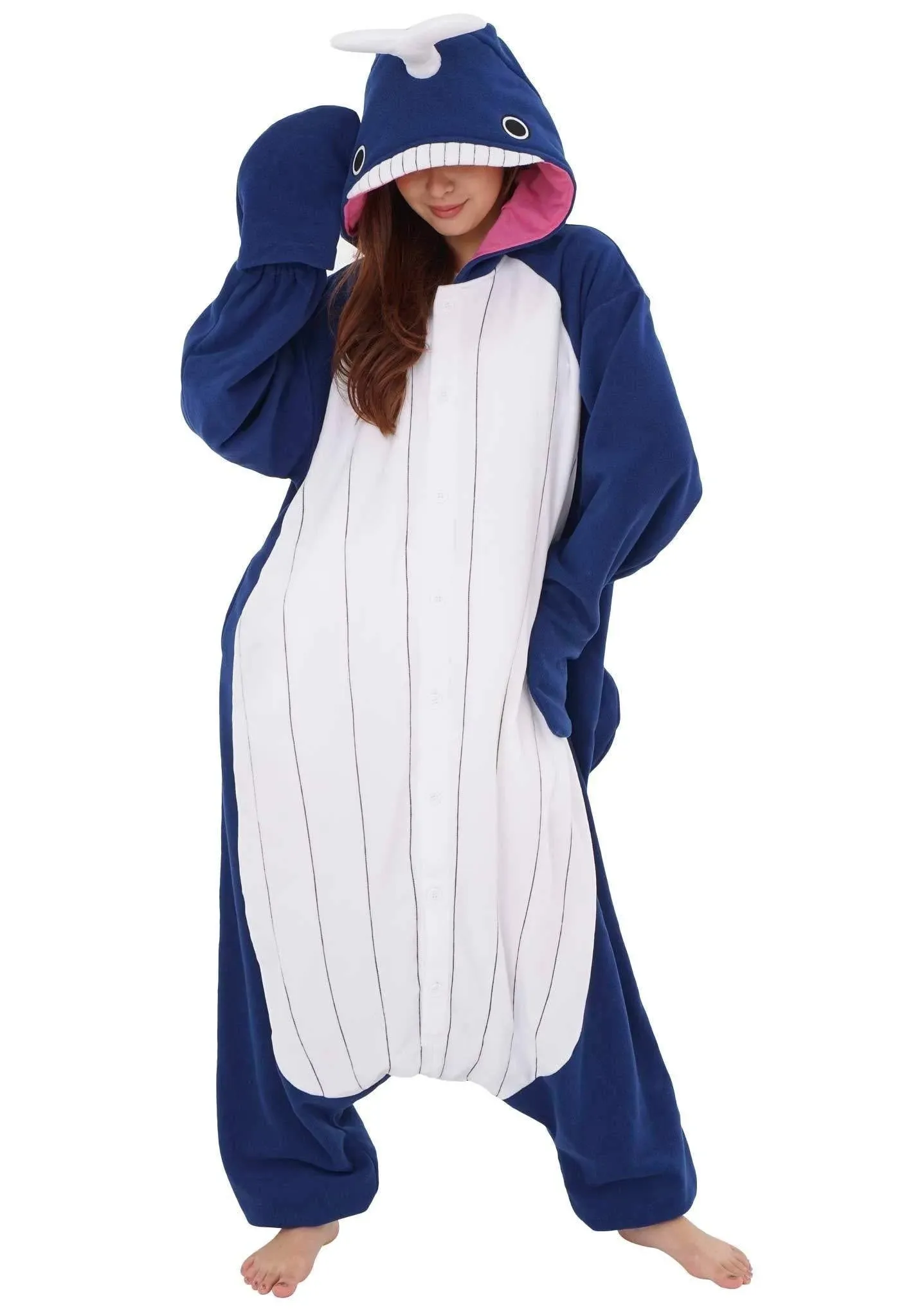 SAZAC Whale Kigurumi Onesie Costume Blue