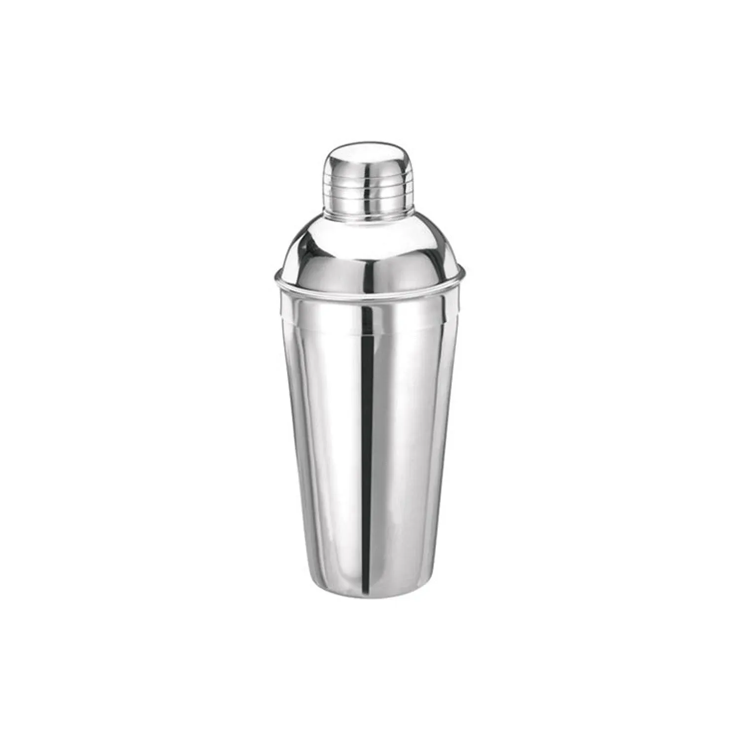 Winco Stainless Steel 3-Piece Cocktail Shaker Set, 16-Ounce, Set of 6