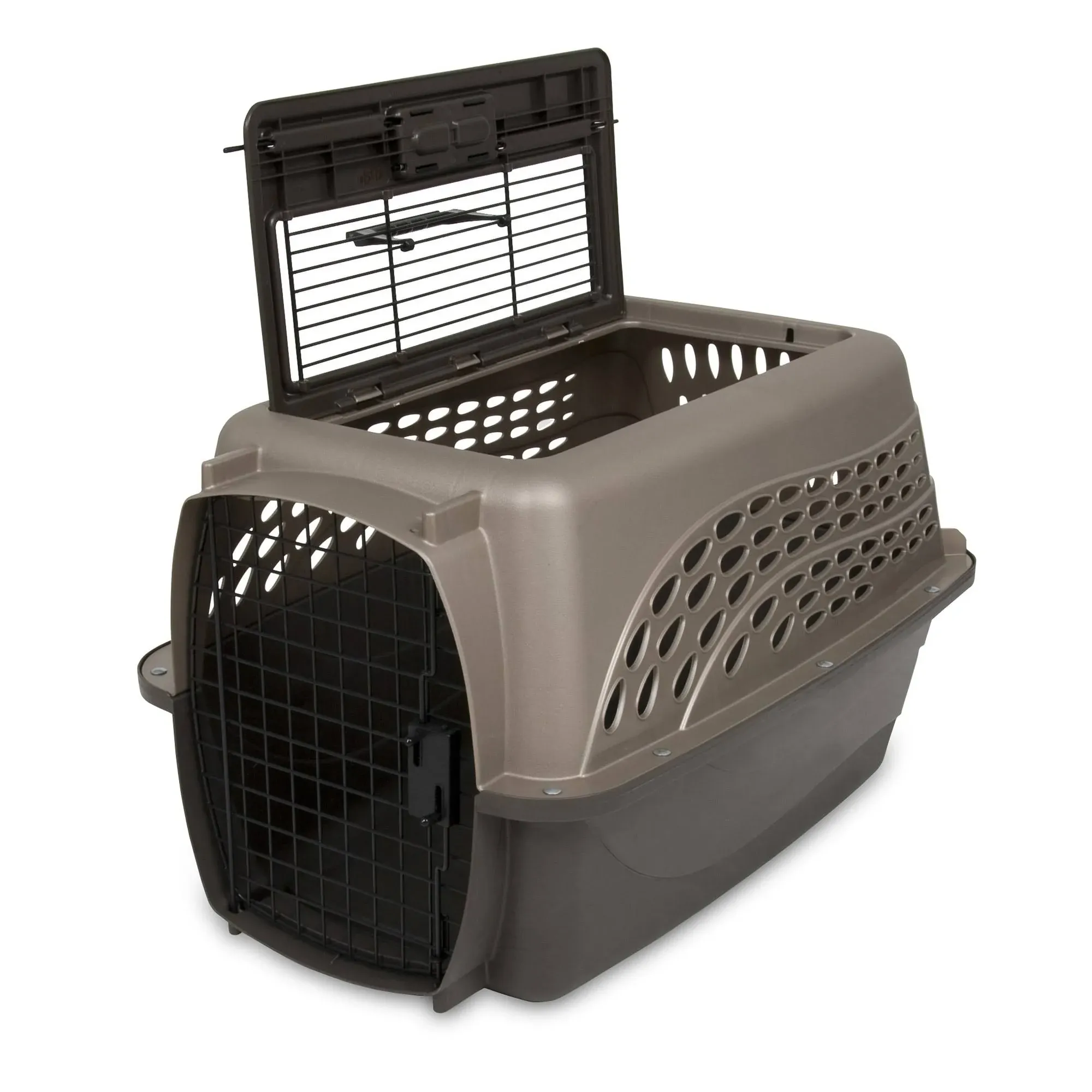 Petmate 2 Door Top Load Kennel TAN.