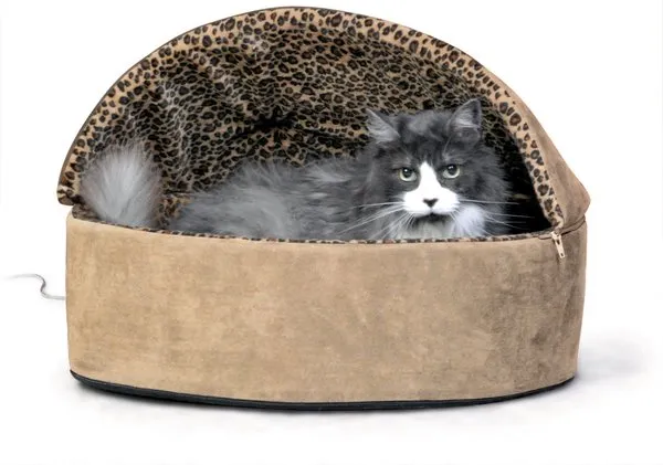 K&H Pet Products Thermo-Kitty Bed Deluxe Indoor Heated Cat Bed