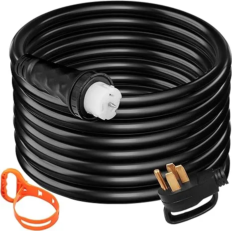 30 ft. Generator Extension Cord 250-Volt 50 Amp UL Listed Generator Power Cord with Twist Lock Connectors