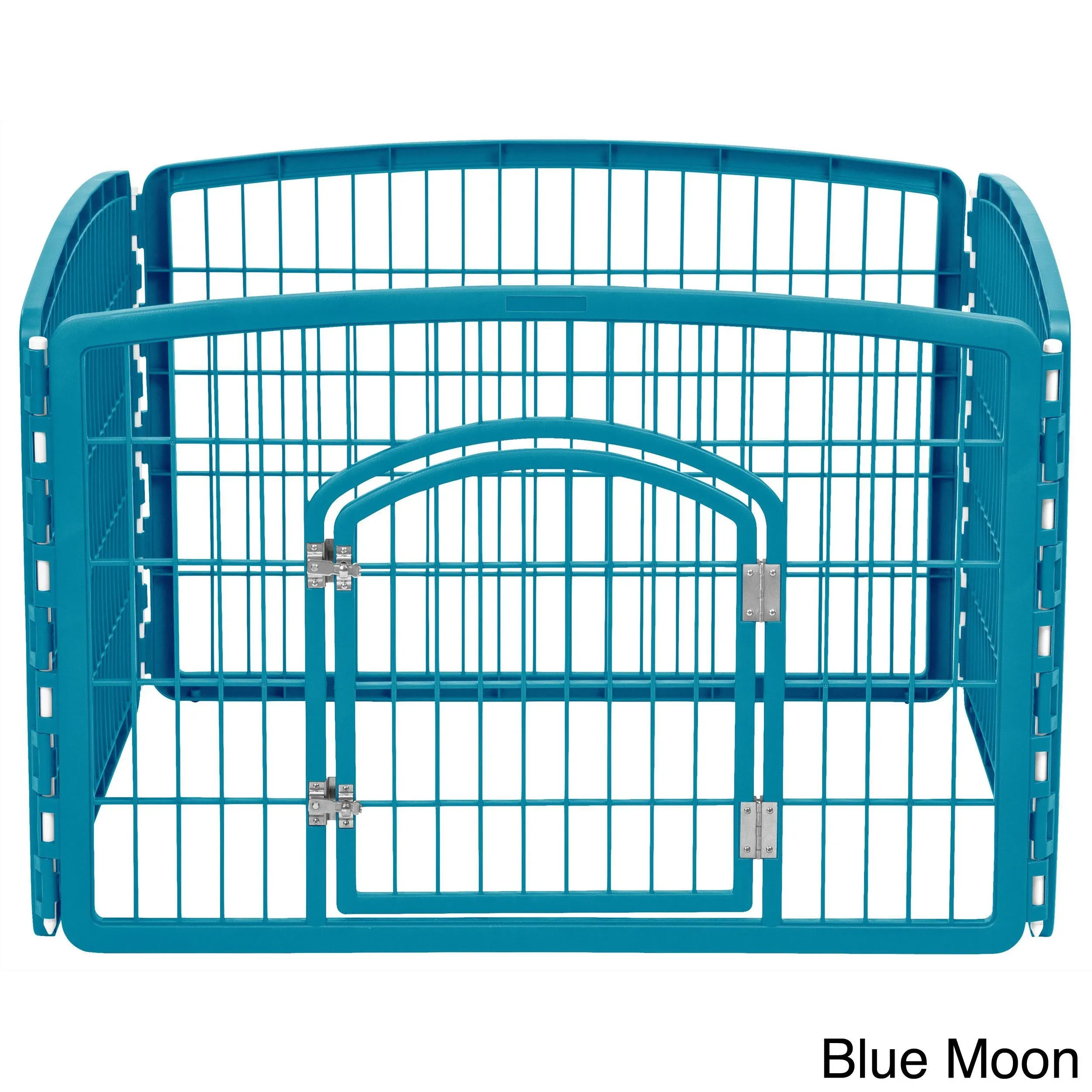 Iris 24-Inch Exercise 4-Panel Pet Playpen with Door, Gray