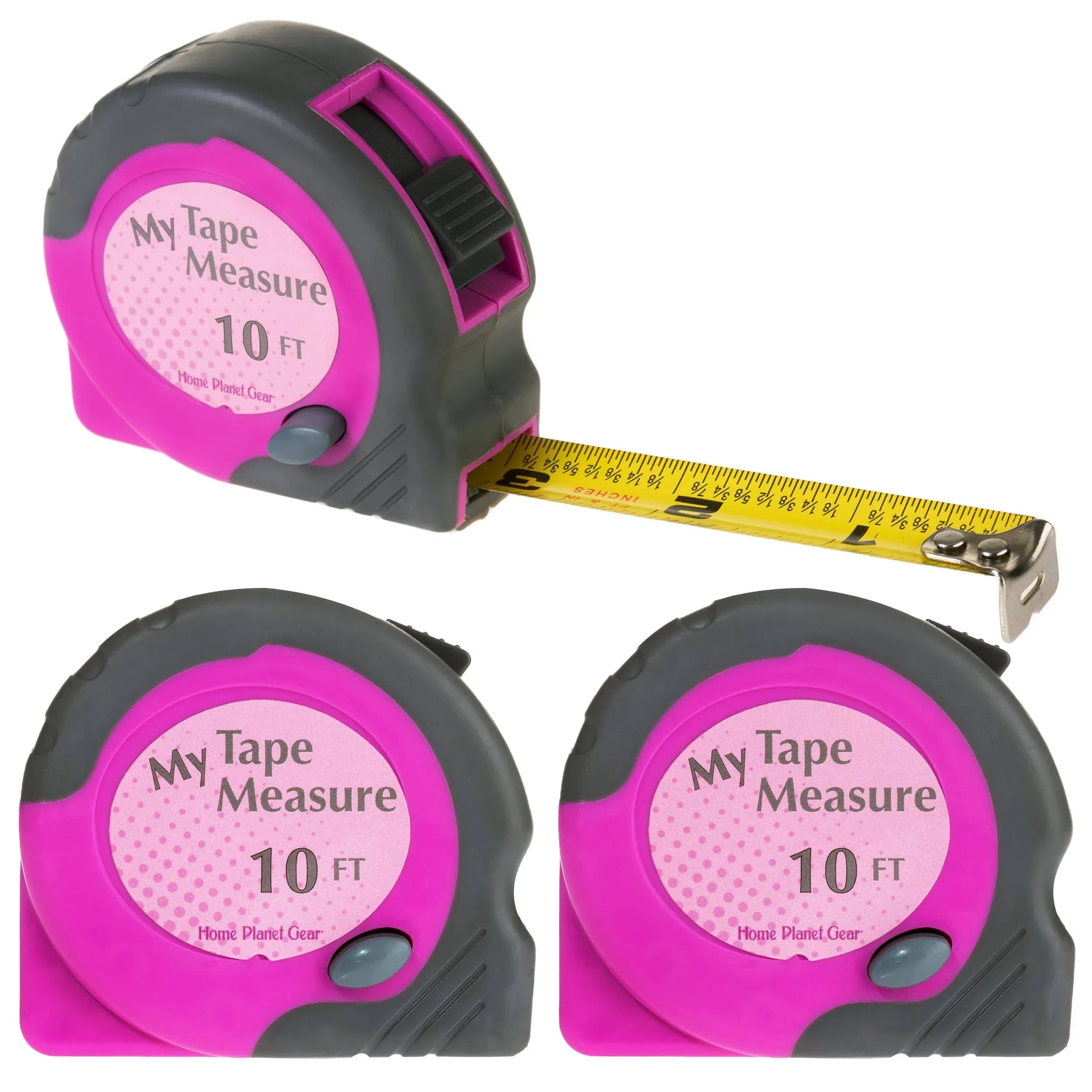 Where&#39;s My Tape Measure? 10ft Tape Measures Retractable – 3 Pack Small Measuring Tapes – Retractable, Fractions, Easy to Read and Easy to Find!