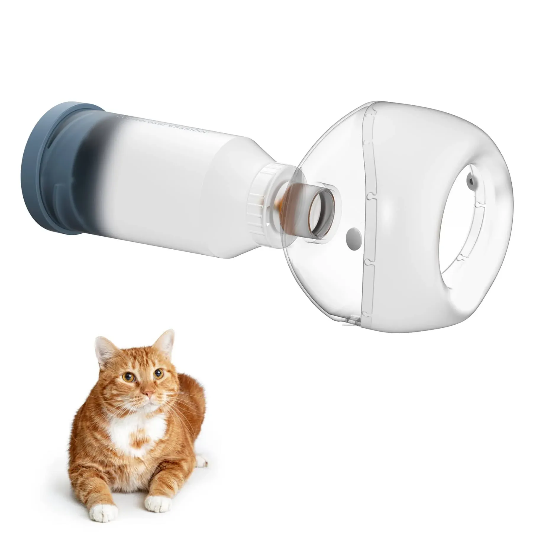 Canine Aerosol Chamber Inhaler Spacer for Small Dogs, Puppies and All Cats