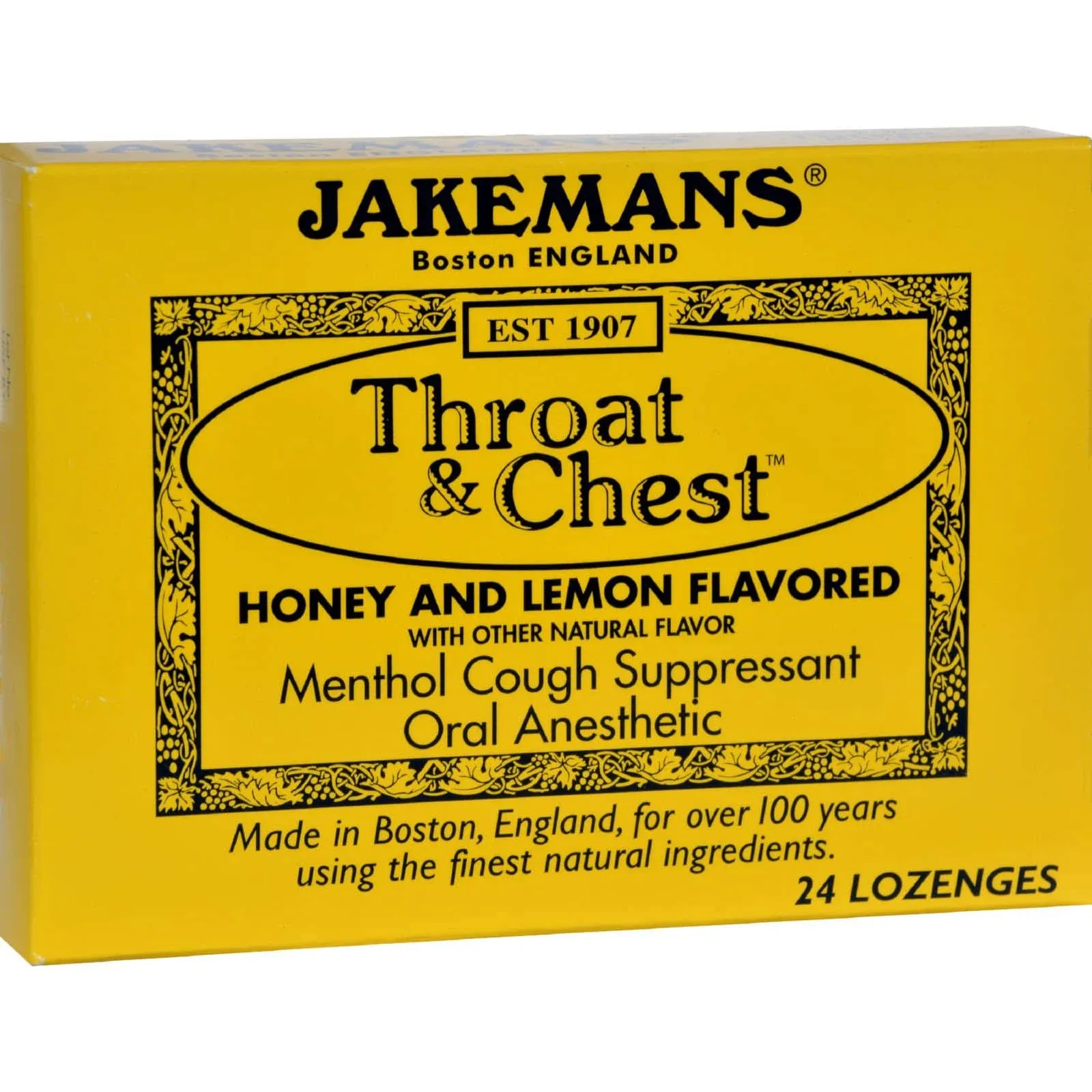 Jakeman's Confectioners - Jakeman's Honey Throat & Chest Lozenges, 30 lozenges