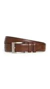 Shop Allen Edmonds Wide Basic Belt In Coffee