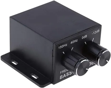 External RCA Bass Volume Level Controller for Amplifier Subwoofer