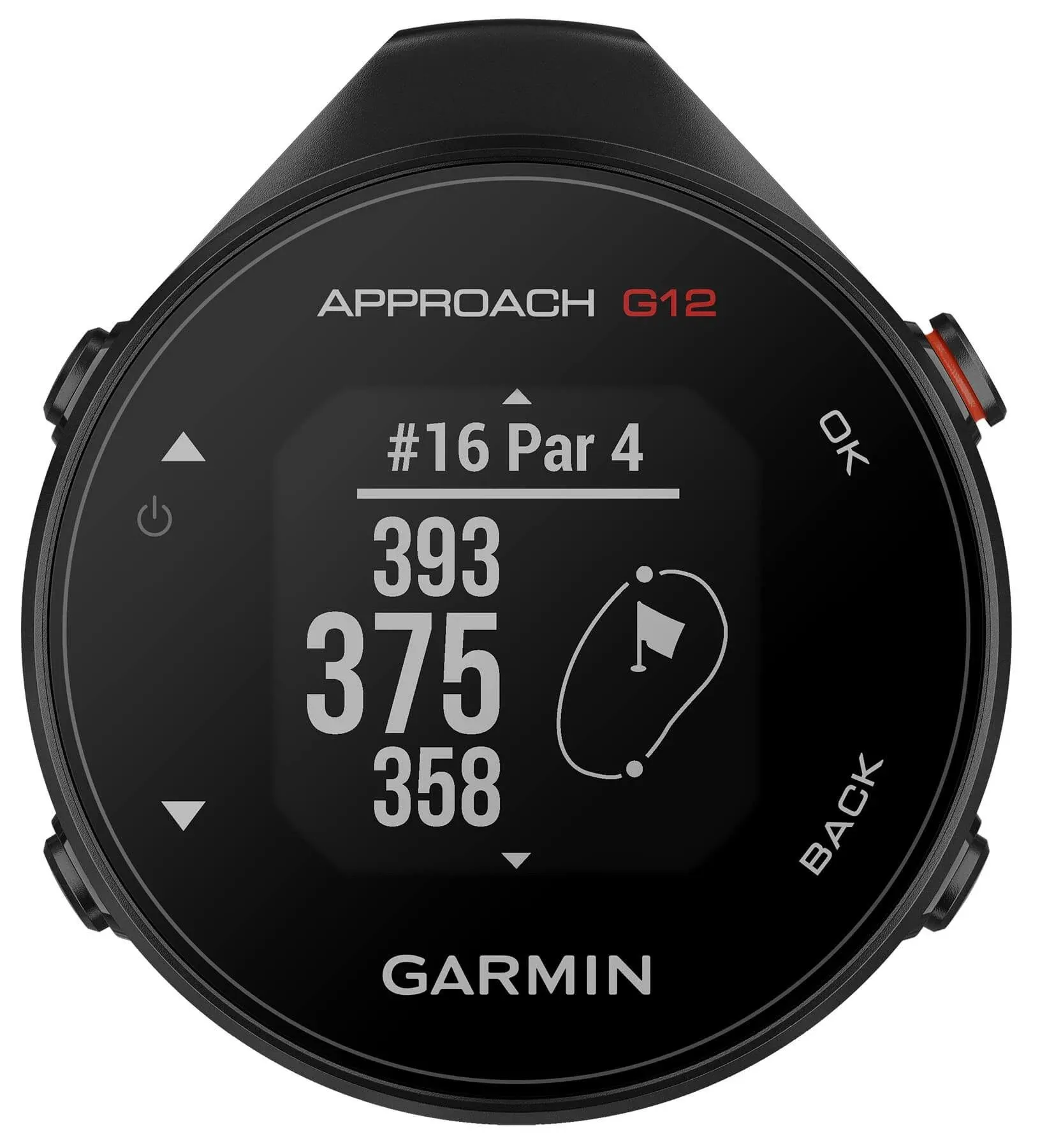 Garmin Approach G12 Golf GPS-Entfernungsmesser zum Anklippen, 42 K + vorinstallierte Kurse, 010-02555-00