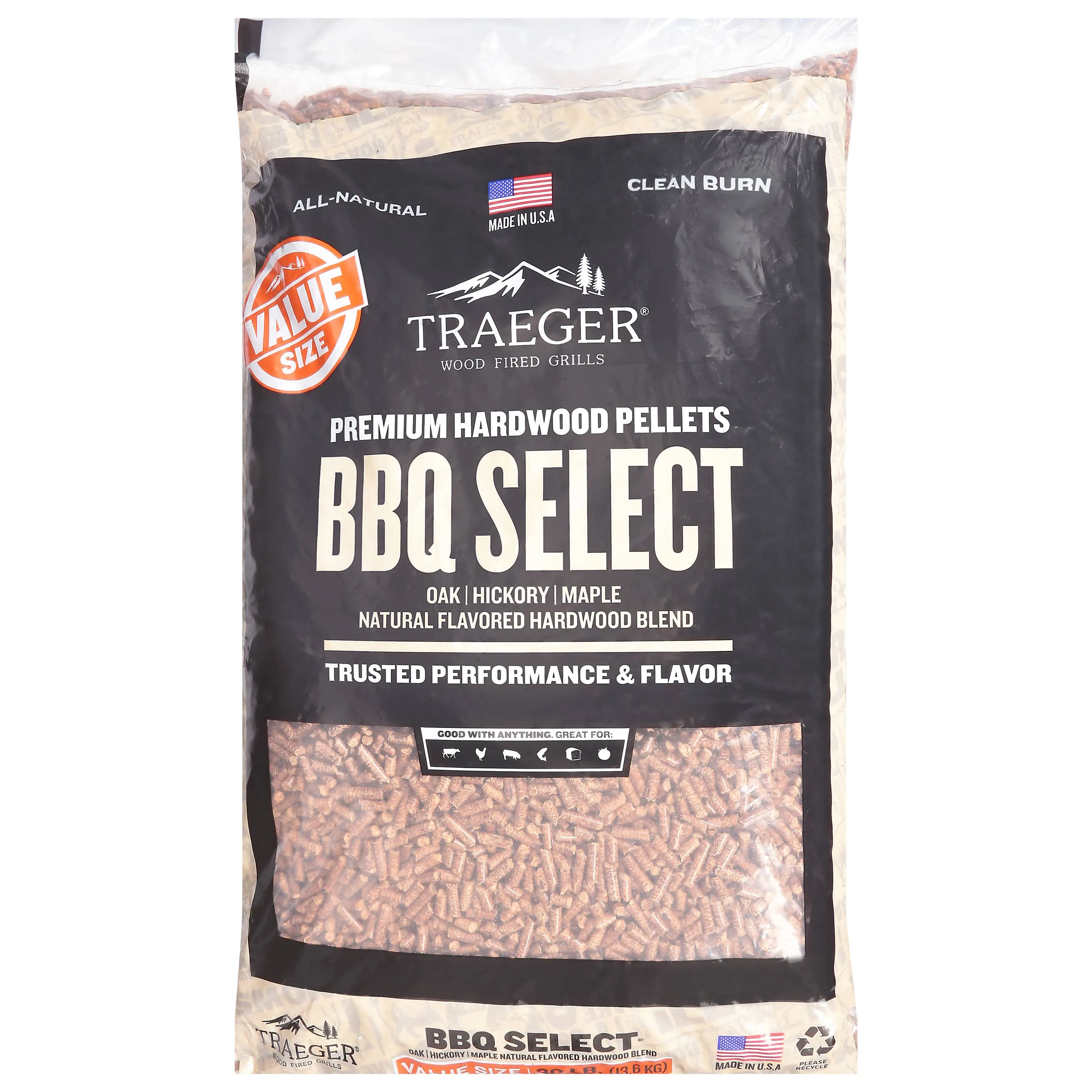 Traeger BBQ Select Pellets (30 lb)