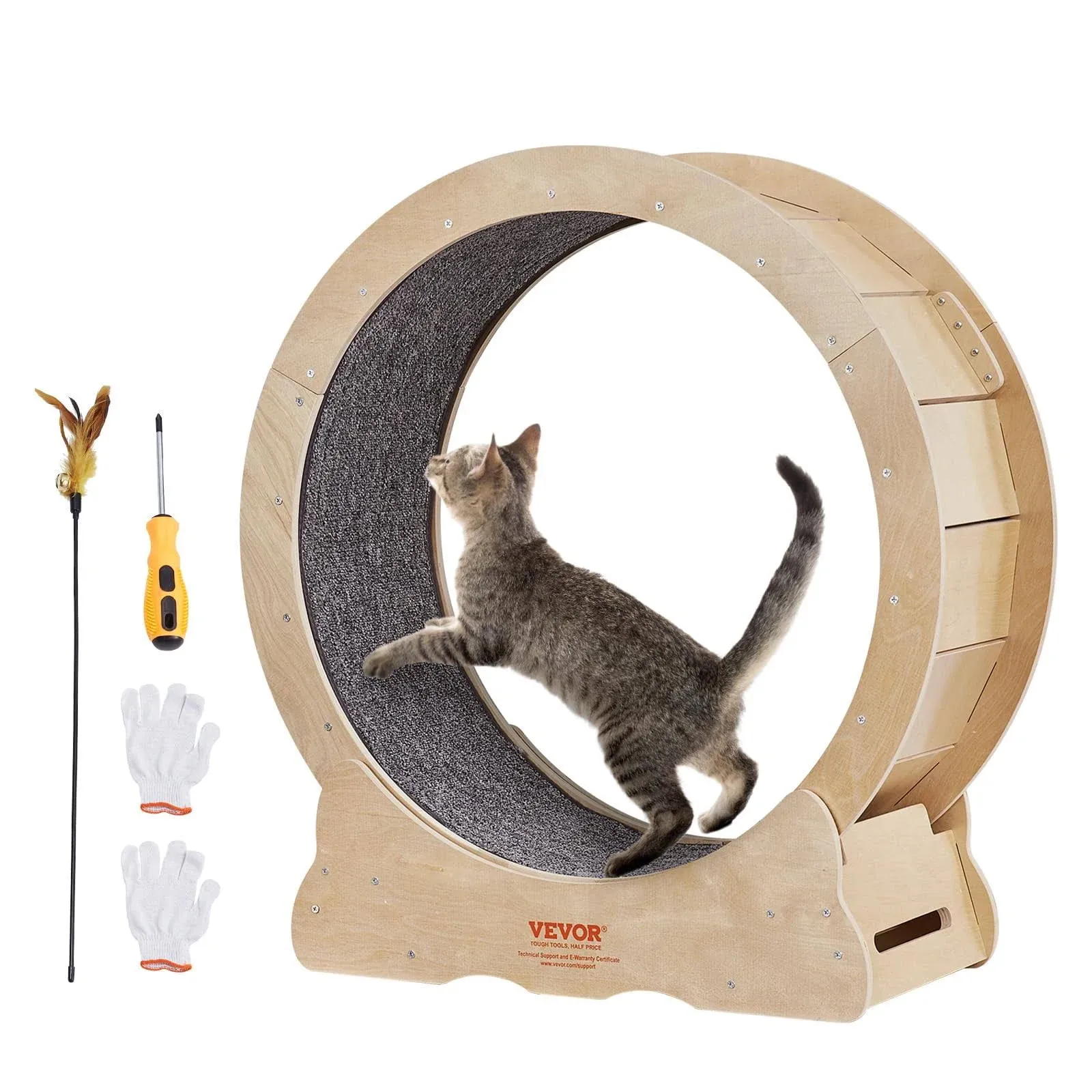 VEVOR Cat Exercise Wheel Large Cat Treadmill Wheel for Indoor Cats