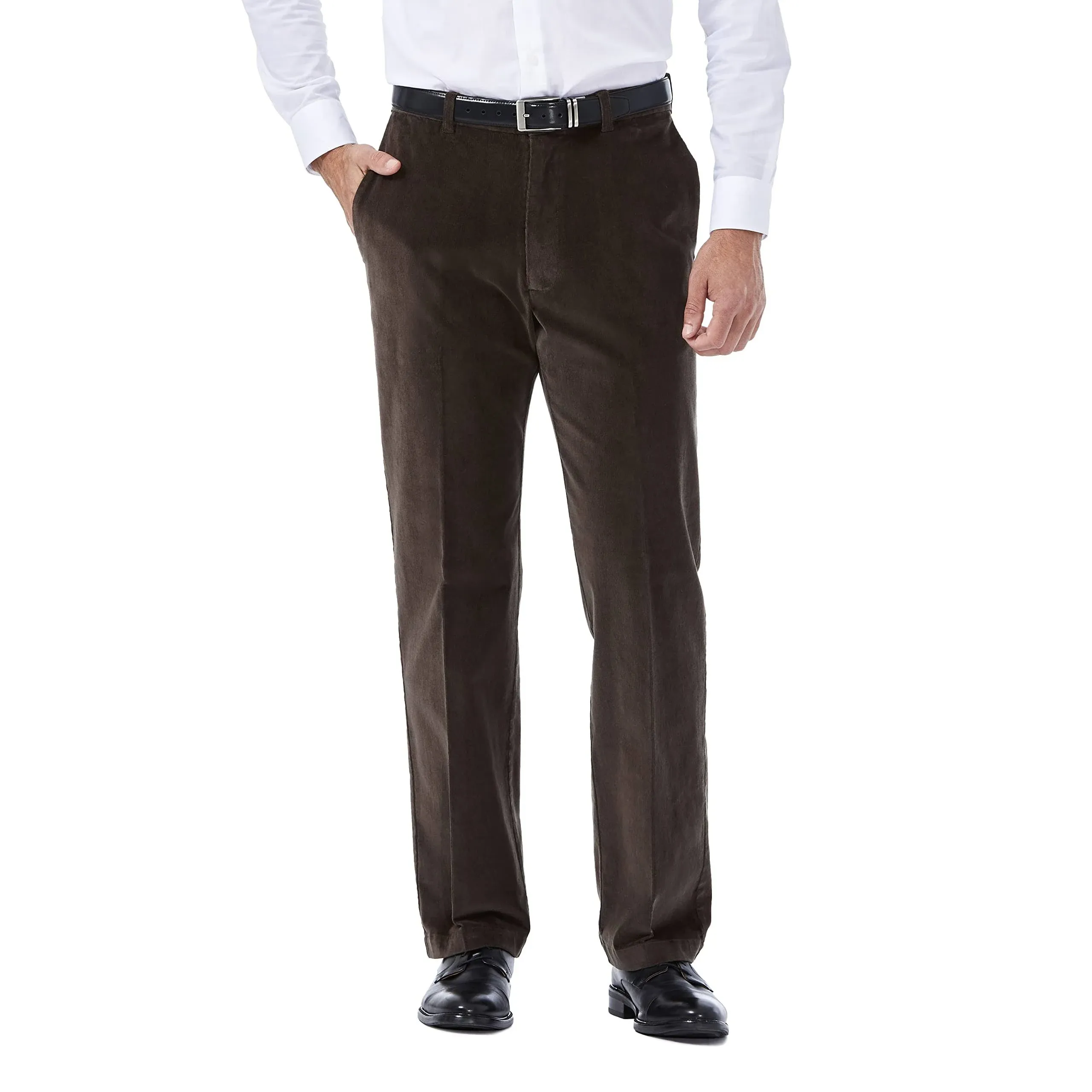 Haggar Men's Classic-Fit Stretch Corduroy Pants