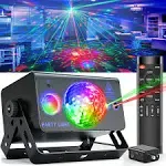 Party Lights DJ Disco Ball Light LED Stage Strobe Lights Sound Activated with Remote Control