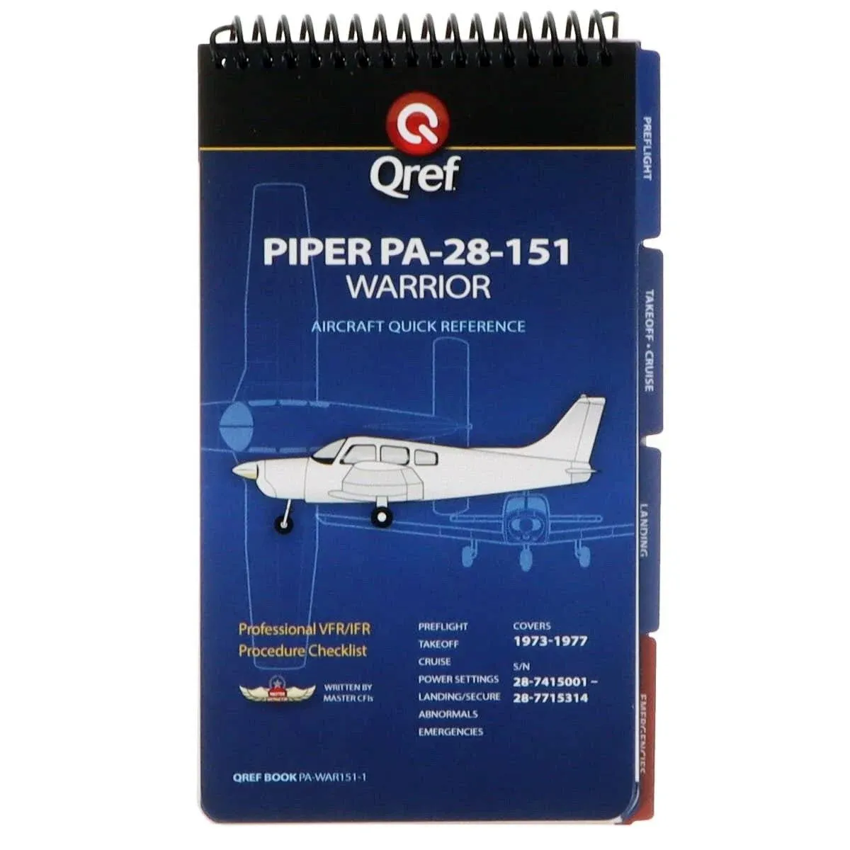 Piper Warrior 151 PA-28-151 Qref Checklist Book