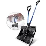 Snow Joe SJ-SHLV20 Shovelution 20-Inch, Strain-Reducing Snow Shovel w/ Spring Assisted Handle + Impact-Resistant Blade, Blue