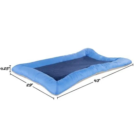 Paw Extra Large Blue Plush Cozy Pet Crate Dog Pet Bed