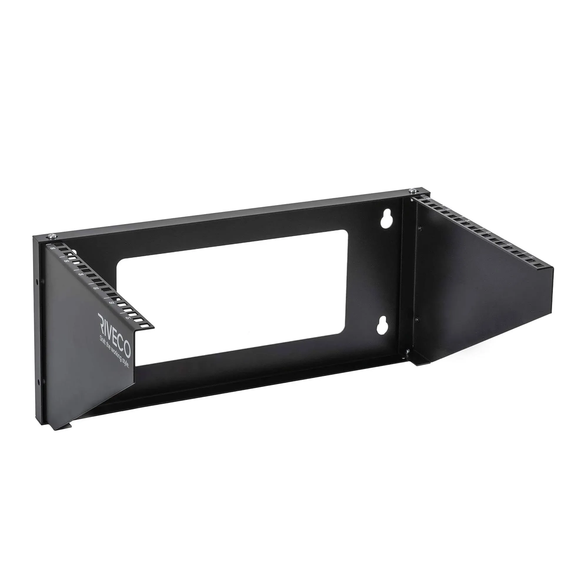 RIVECO 6U Wall Mount Rack for Network| Reinforced Heavy Load 66-99 LBS Small Server Racks Vertical & Horizontal Mounting for 19 inches IT & Studio Equipment.