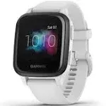 Garmin Venu Sq Music, GPS Smartwatch with Bright Touchscreen Display, Features Music and Up To 6 Days of Battery Life, White and Slate