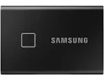 SAMSUNG T7 Touch Portable SSD 500GB - Up to 1050MB/s - USB 3.2 External Solid State Drive, Black (MU-PC500K/WW)