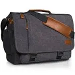 Men&#39;s Messenger Bag 43.18cm Waterproof Vintage Canvas Large Capacity Crossbody Shoulder Bag Briefcase Laptop Bag