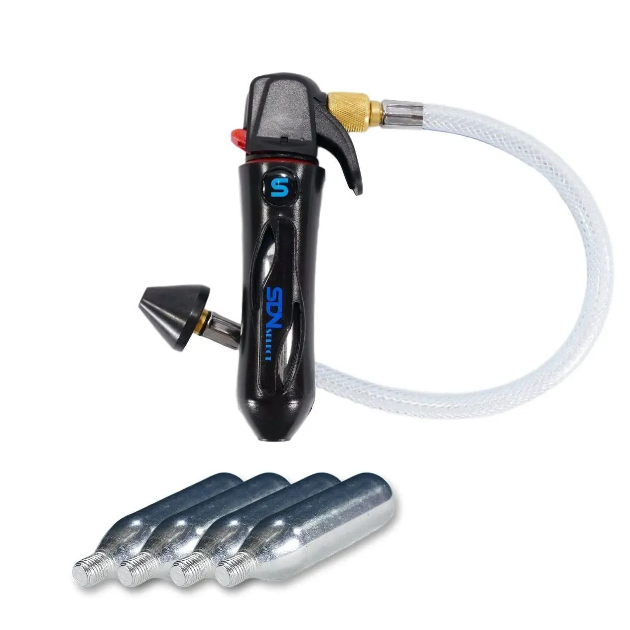 SDNselect Drain Line Cleaner for A/C Condensate Lines Starter Kit with 4 CO2 cartridges