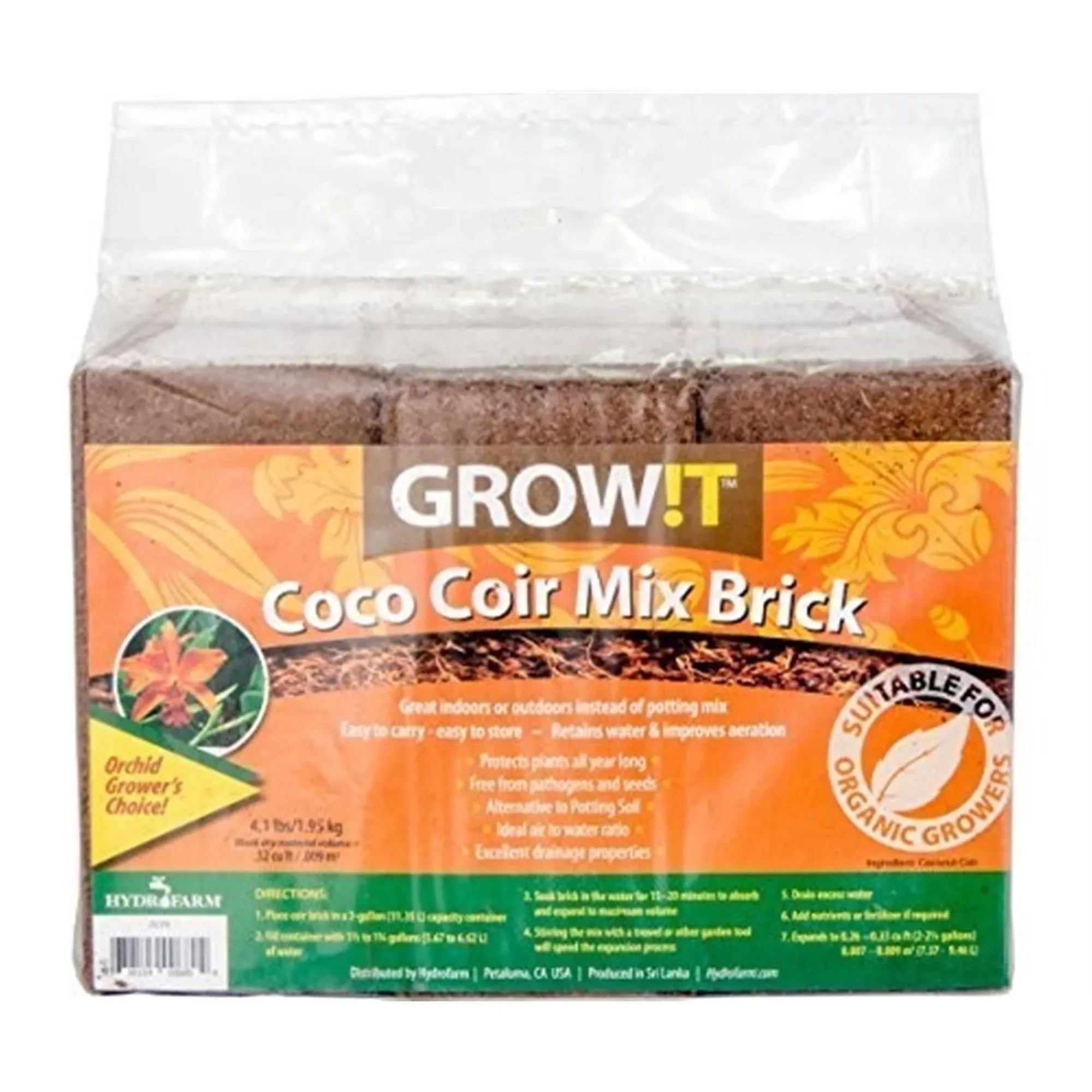 Coco Coir Mix Brick, 3-Pk.