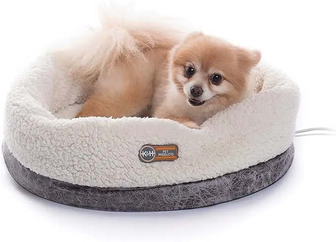 K&H Thermo-Snuggle Cup Pet Bed Bomber - Chocolate