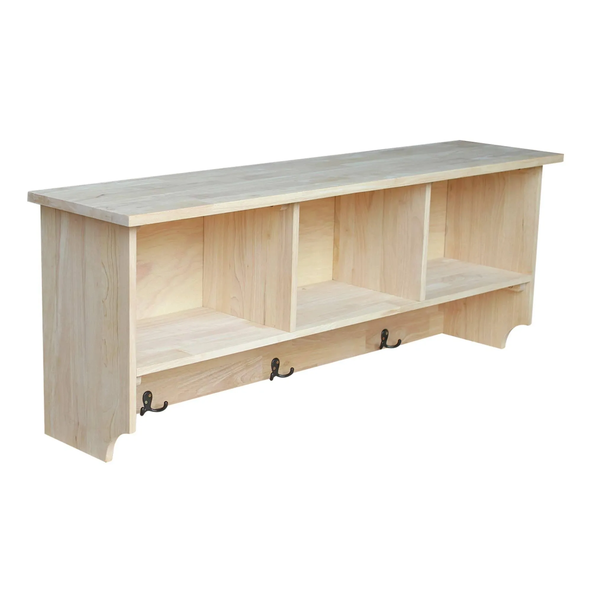 International Concepts Wall Shelf Unit with Storage