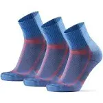 DANISH ENDURANCE Long Distance Running Socks, Quarter, Cushioned & Moisture Wicking, for Men & Women, 3 & 5-Pack