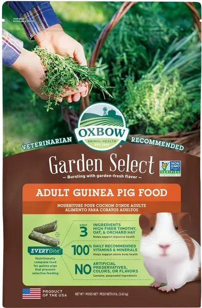 Oxbow Animal Health Garden Select Adult Guinea Pig Food 8 lbs