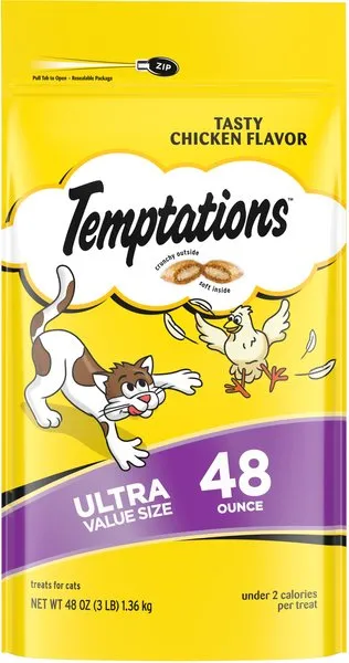 Temptations Classic Treats for Cats Tasty Chicken Flavor 16 Ounces