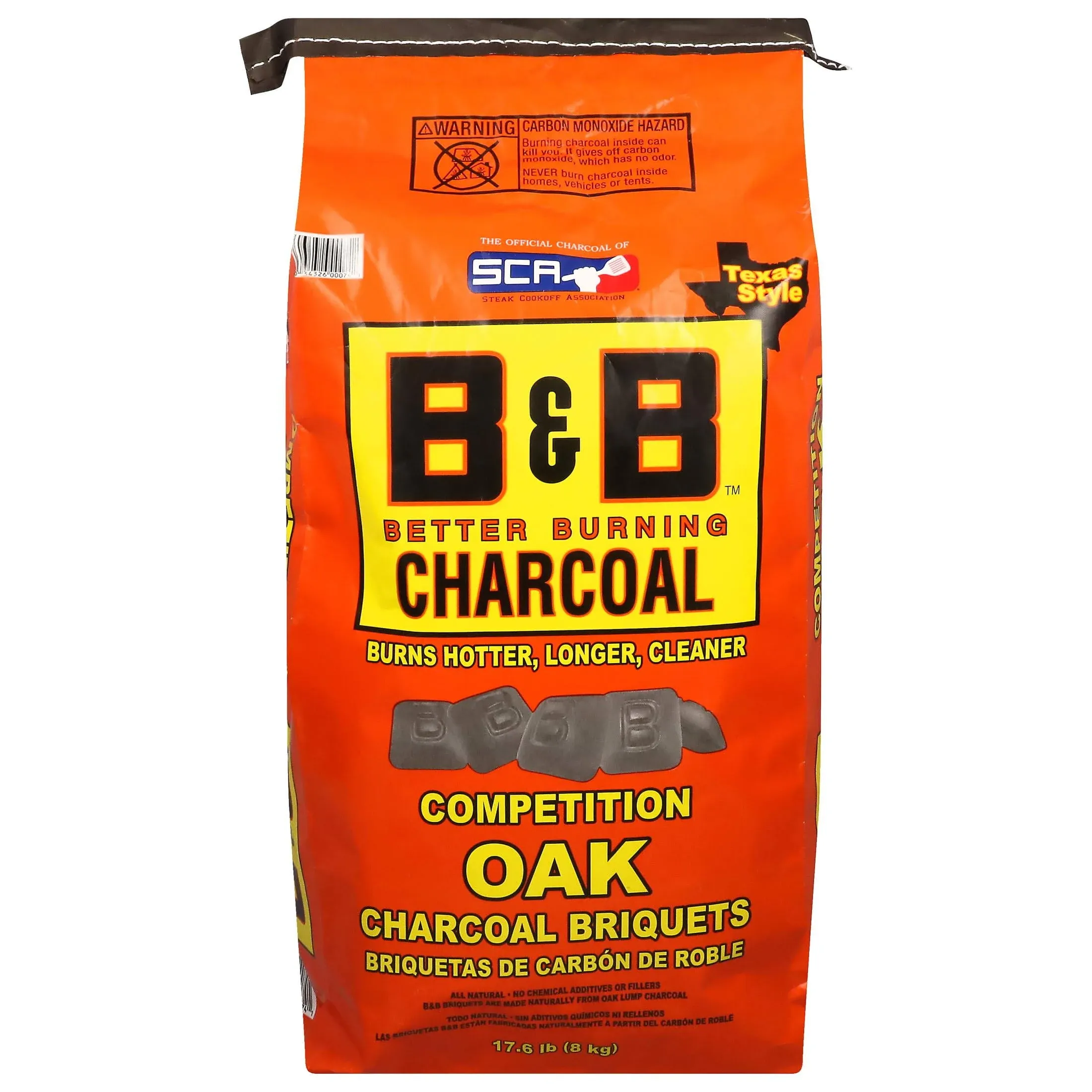 B&B Charcoal All Natural Oak Charcoal Briquettes 8.8 lb