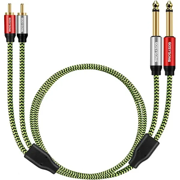 GOSYSONG RCA to 1/4 Cable 20ft