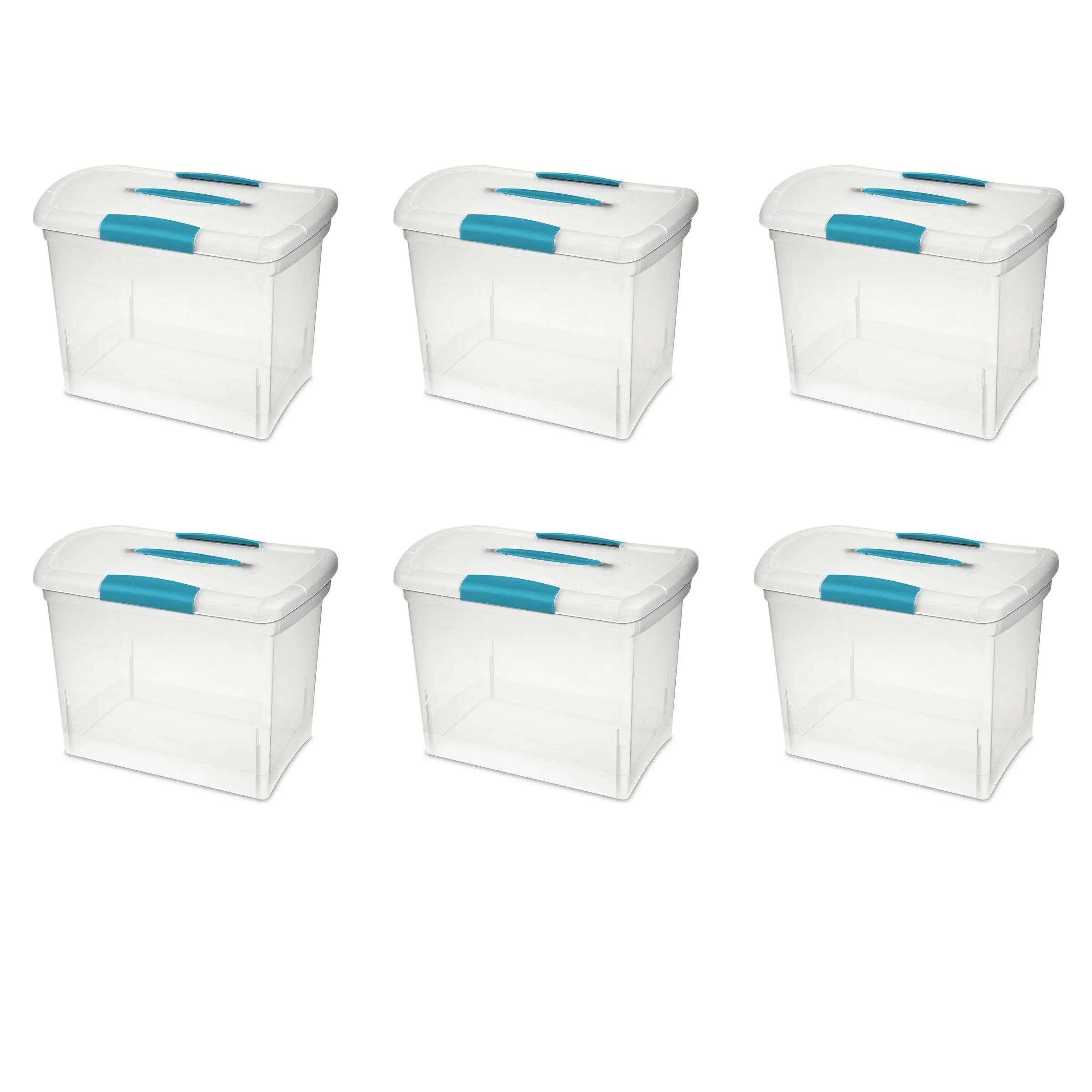 Sterilite 1876 - Large Nesting ShowOffs Container, Clear - Case of 6