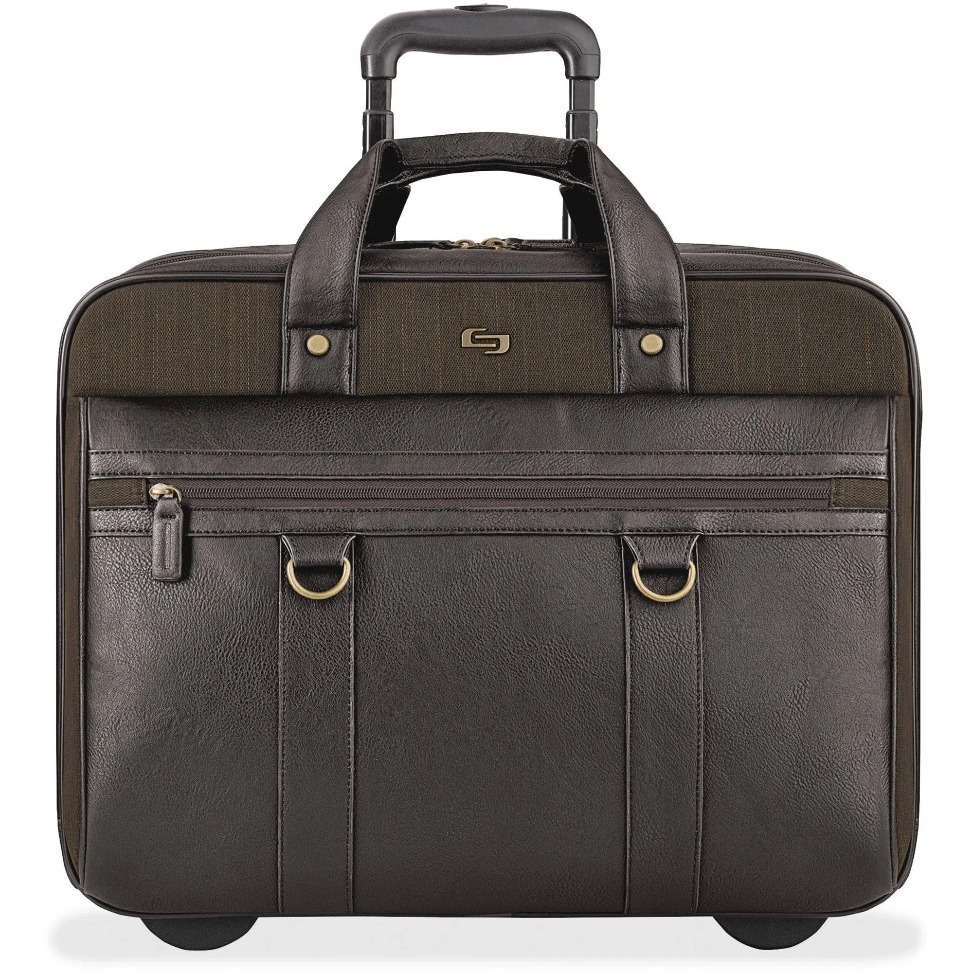 Solo Bradford Rolling Laptop Briefcase