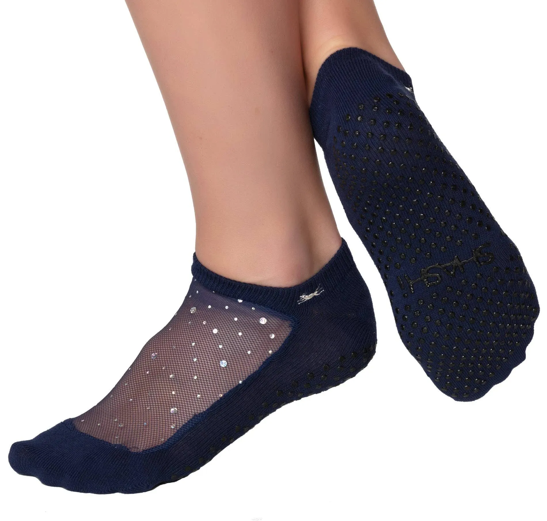 SHASHI Star Mesh Socks for Women - Pilates Socks with Grips — Workout Socks Women — Non Slip Socks for Barre, Yoga & More