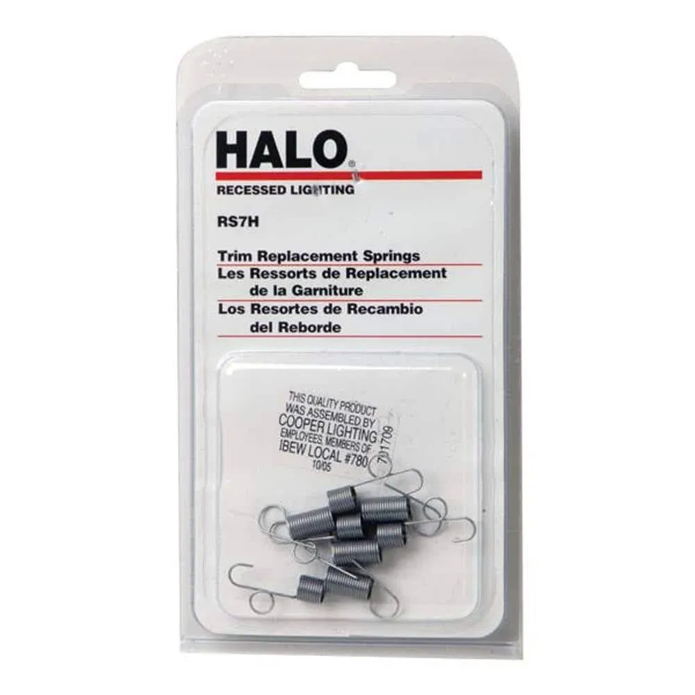 HALO RS7H, Replacement Coil Springs for Use with Trims -Blister Pack of 4, Silver