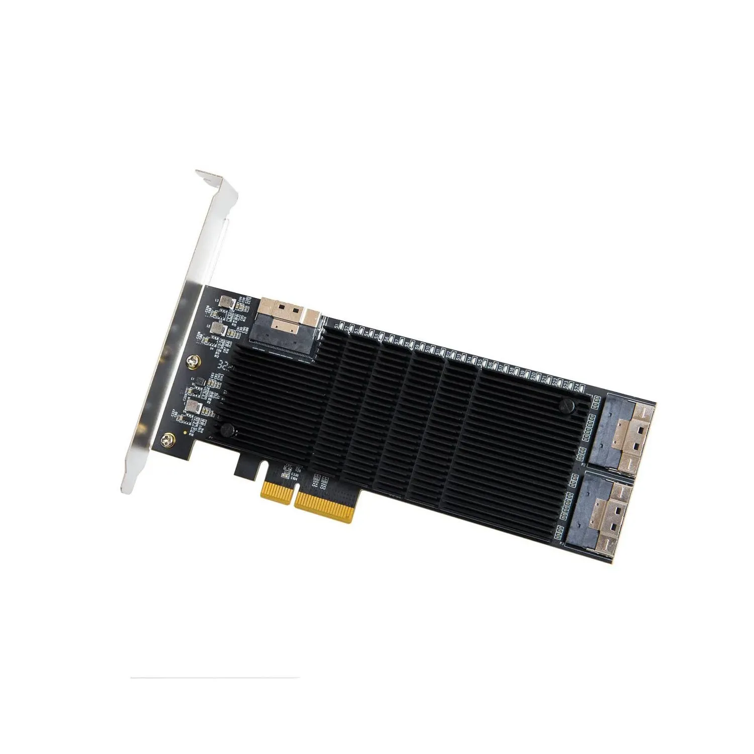 IO CREST 24 Port SATA III to PCIe 3.0 x4 Non-RAID Expansion Card JMB575 JMB582 Low Profile Bracket,SI-PEX40169