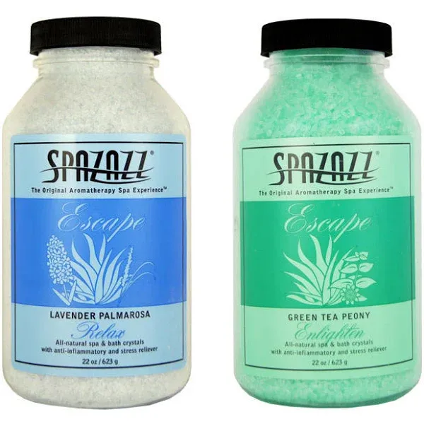 Spazazz Aromatherapy Spa/Bath Crystals 2pk - Lavender Palmerosa/Green Tea Peony