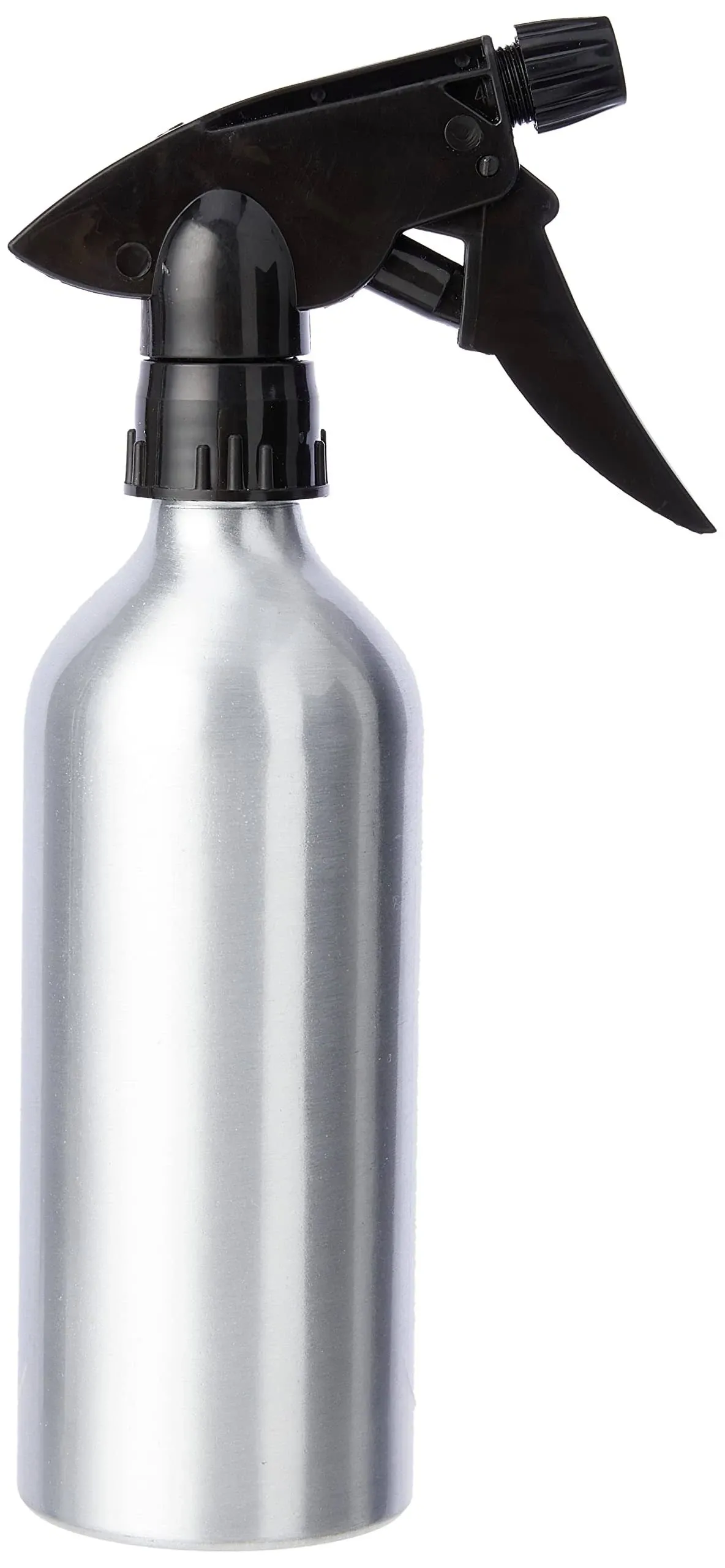 iDesign Aluminum 12 0z. Spray Bottle The Metro Collection, 12 Ounce, Brushed Metal with Black Nozzle