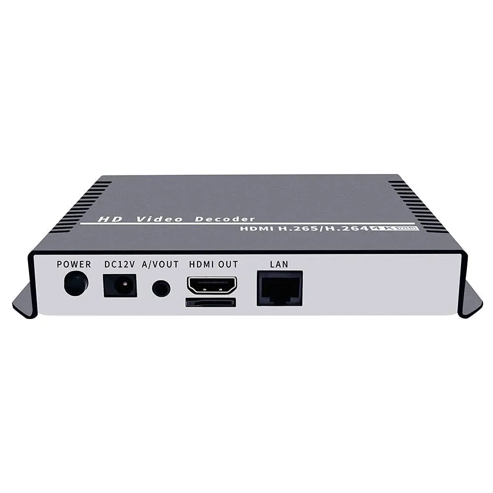 ISEEVY H.265 H.264 4K 1080P Video Decoder IPTV Decoder with HDMI and CVBS Output ...