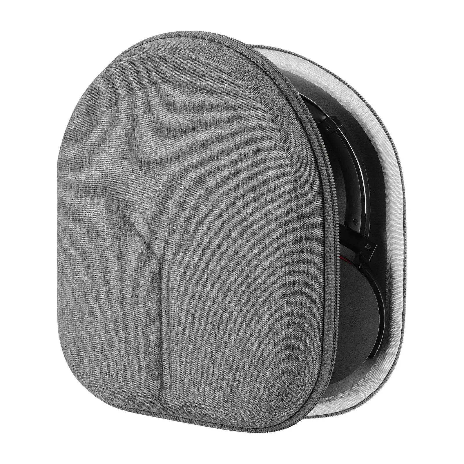 Geekria Shield Headphones Case Compatible with Sony WH-CH720N, WH-1000XM4, WH-1000XM5, Sony WH-XB910N Case, Replacement Hard Shell Travel Carrying Bag with Cable Storage (Grey)