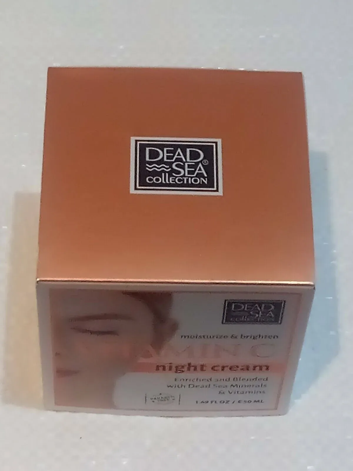 Dead Sea Collection Moisturize Brighten Vitamin C Night Cream 1.69 oz NEW