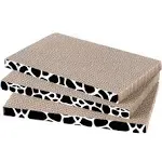 FUKUMARU Cat Scratcher, 3 Pcs Cardboard Cat Scratcher, Wider Cat Scratch Pad ...