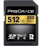 SD UHS-II 128GB Card V60 –Up to 130MB/s Write Speed and 250 MB/s Read Speed | for Professional Vloggers, Filmmakers, Photographers & Content Curators – by Prograde Digital