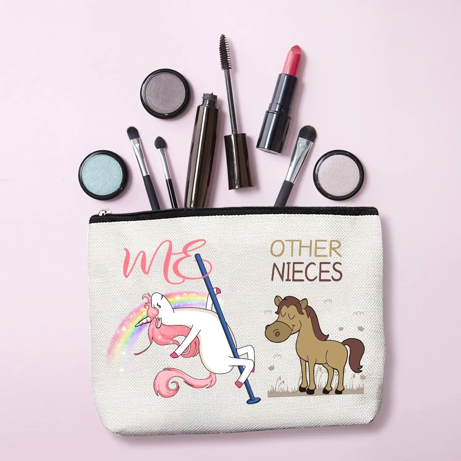 Other Nieces Unicorn,Other Nieces Bag,Other Nieces,Niece Makeup Bag,Niece Gifts from Aunt,Funny Niece Gifts,Birthday Gifts for Niece from Aunt,Favorite Niece Gifts,Niece Mirror Compact,Niece Bag