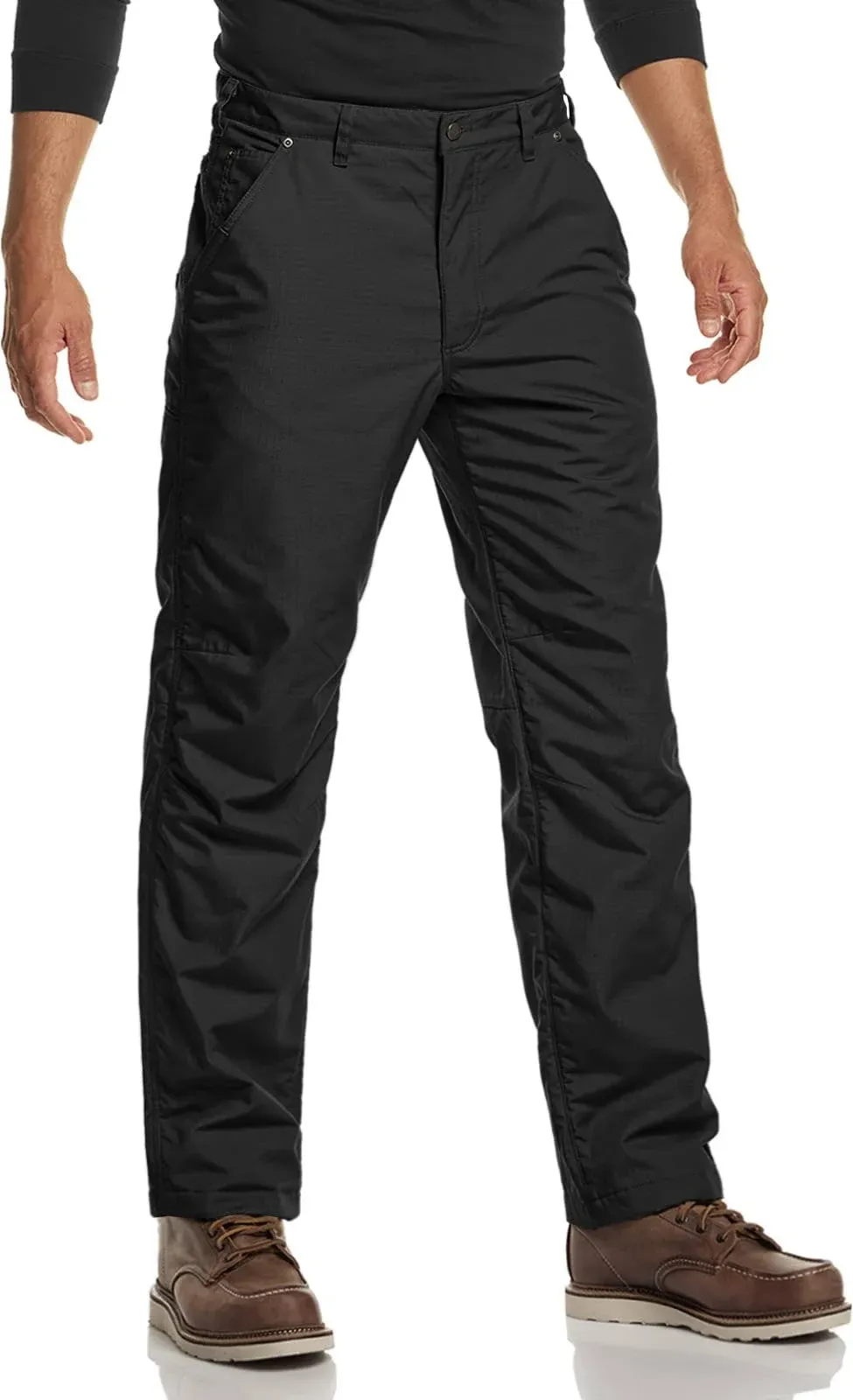 CQR Men's Winter Tactical Pants, Outdoor Fleece Lined Snow Ski Pants, Thermal Hiking Work Pants