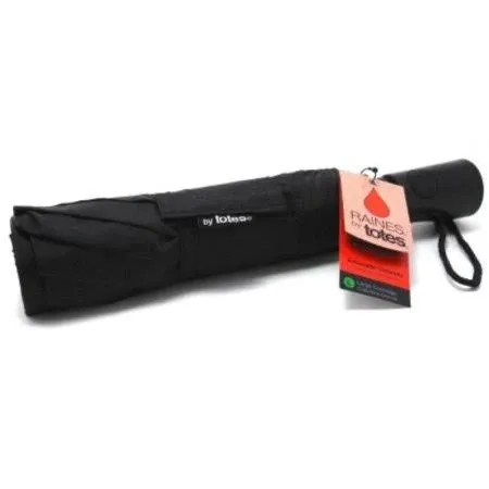 Raines Umbrella Auto Open 11 Inch Large (Black) (3 Pack)