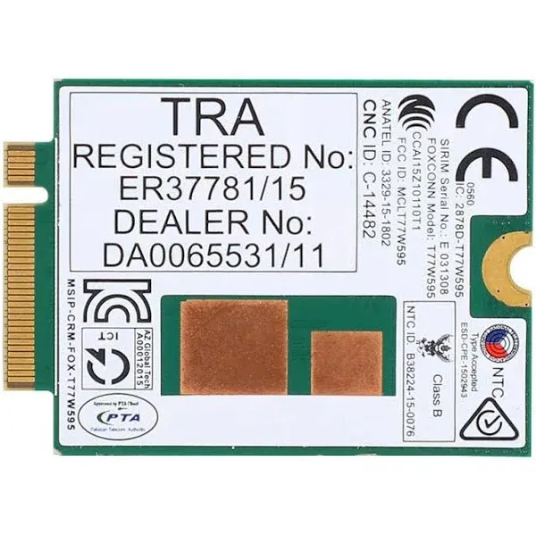 T77W595 4G Module, LT4120 796928-001 Network Card, LTE 3G 4G Module for Probook/EliteBook 820 840 850